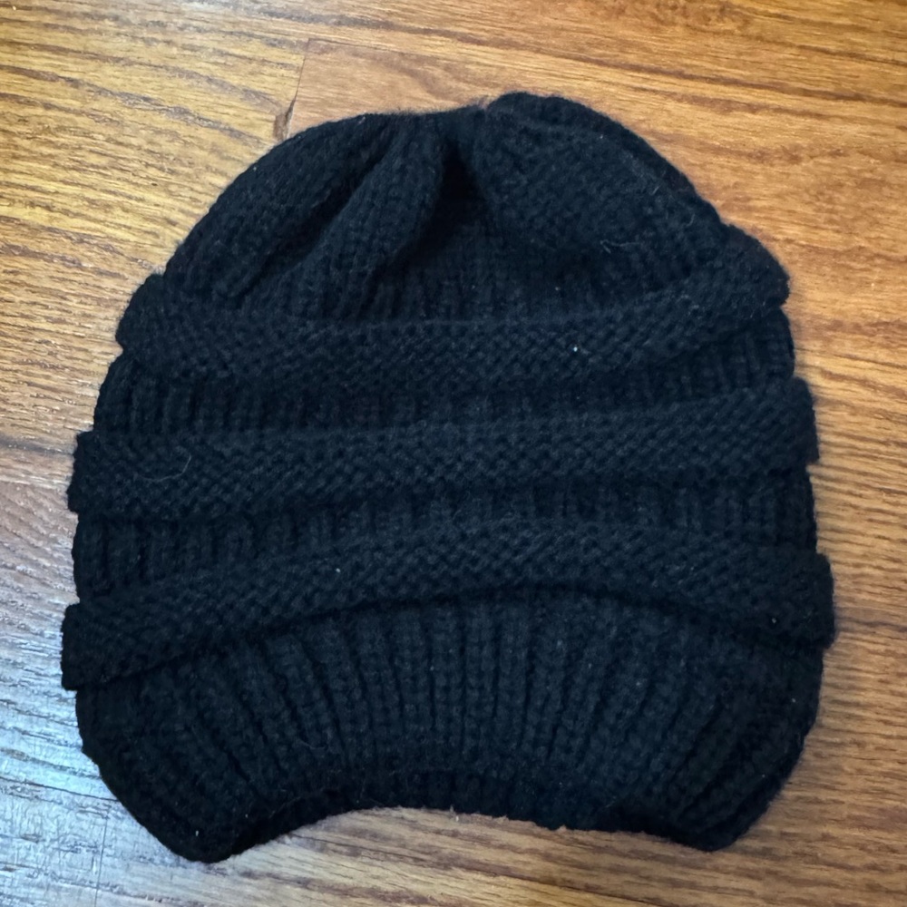 Black Knit Beanie